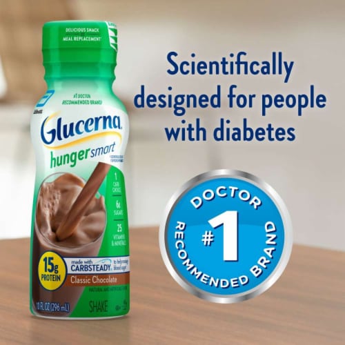 Glucerna® Rich Chocolate Hunger Smart Nutritional Shake Perspective: left