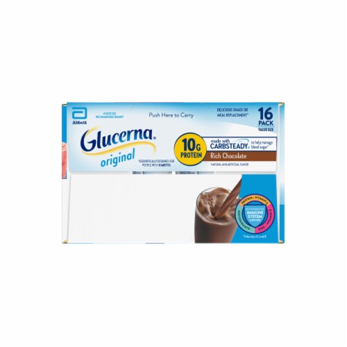 Glucerna® Rich Chocolate Nutritional Shakes Value Size Perspective: left