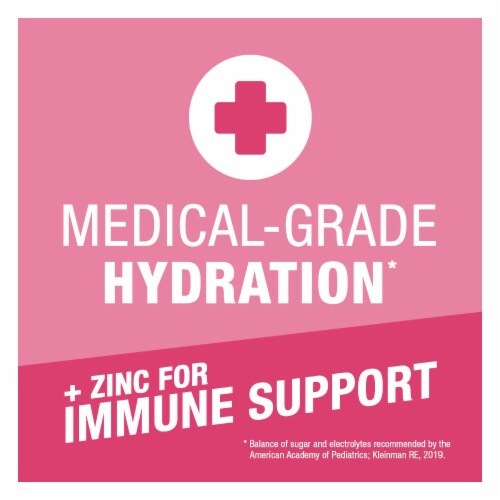 Pedialyte AdvancedCare® with Immune Support Strawberry Lemonade Electrolyte Solution Drink Perspective: left