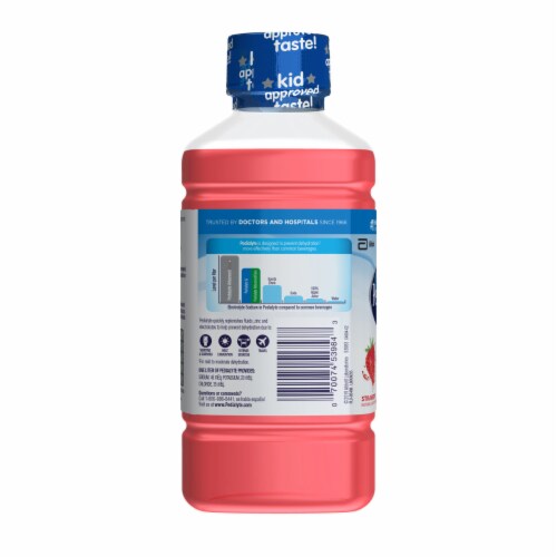 Pedialyte® Strawberry drink Perspective: left