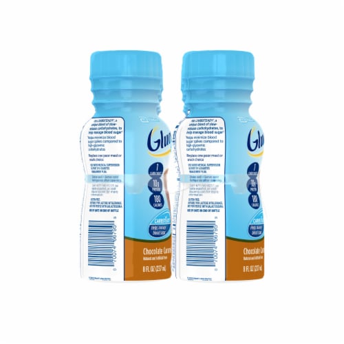 Glucerna® Chocolate Caramel Carbsteady Blood Sugar Management Help Shake Perspective: left
