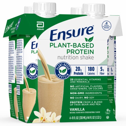 Ensure® Vanilla Plant-Based Protein Nutritional Shake Perspective: left