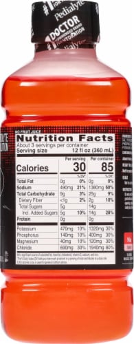 Pedialyte® Sport Fruit Punch Electrolyte Solution Perspective: left