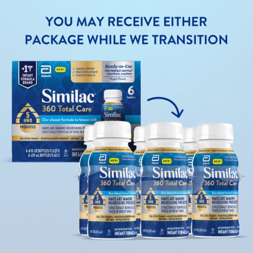 Similac® 360 Total Care® Infant Formula with Iron, 6 bottles / 8 oz - Kroger