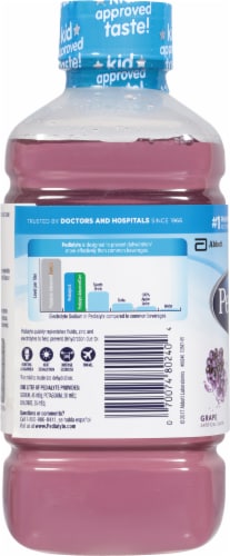Pedialyte® Grape Electrolyte Solution Drink Perspective: left