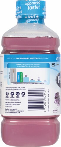 Pedialyte® Grape Electrolyte Solution Drink Perspective: left