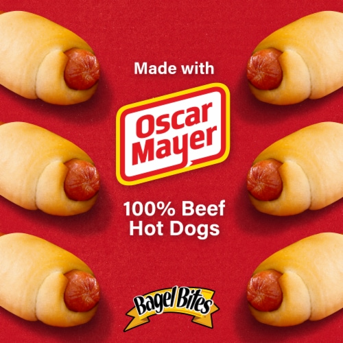 Bagel Bites Bagel Dogs with Oscar Mayer Frozen Snacks, Box Perspective: left