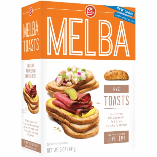 Old London Rye Melba Toast Perspective: left