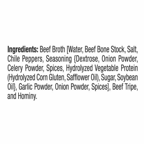 Juanita’s Foods Ready to Serve Hot & Spicy Menudo Soup, 94 oz Can Perspective: left