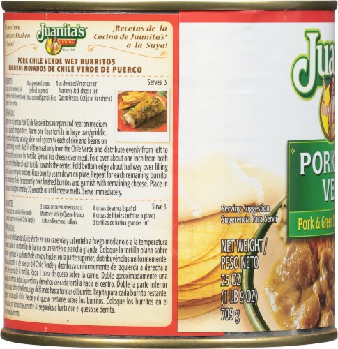 Juanita's® Pork Chile Verde Sauce Perspective: left