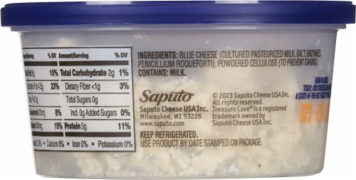 Treasure Cave® Crumbled Blue Cheese Perspective: left