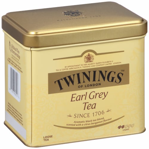 Twinings Of London Earl Grey Tea Loose Tea Tin Perspective: left