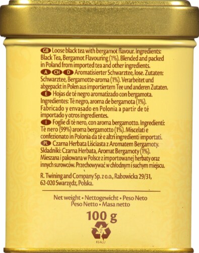 Twinings Of London™ Earl Grey Loose Tea Tin Perspective: left