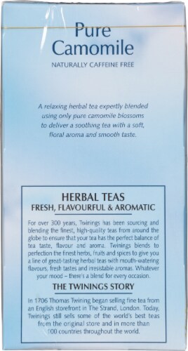 Twinings of London Pure Chamomile Herbal Tea Bags Perspective: left