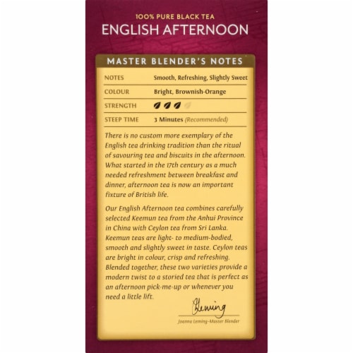 Twinings Of London® English Afternoon Pure Black Tea Bags Perspective: left