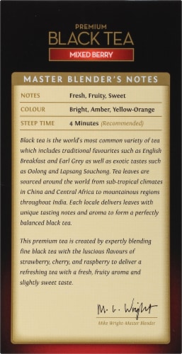 Twinings Of London Mixed Berry Premium Black Tea Bags Perspective: left