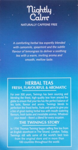 Twinings Of London Nightly Calm Herbal Tea Bags Perspective: left