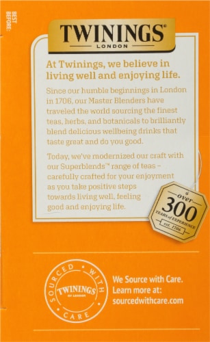 Twinings® Londin Immue Support+ Blackberry Flavored Tea Bags Perspective: left