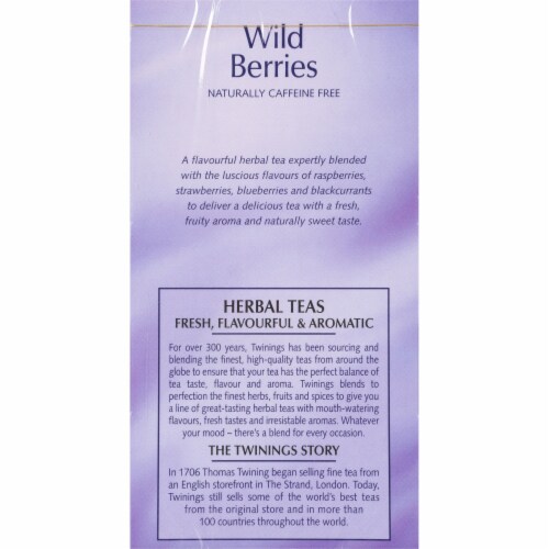 Twinings Of London Wild Berries Herbal Tea Bags Perspective: left