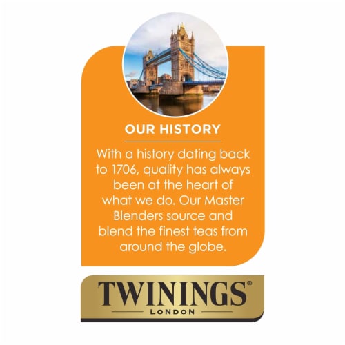 Twinings Chai Tea 25 Tea Bags - 1.76 oz (50 g) Perspective: left