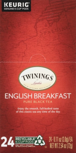 Twinings® of London English Breakfast Pure Black Tea K-Cup Pods Perspective: left