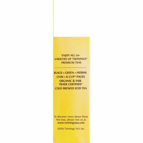 Twinings of London® Lemon & Ginger Herbal Tea Bags Perspective: left