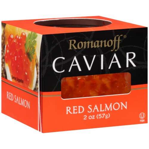 Romanoff Red Salmon Caviar Perspective: left
