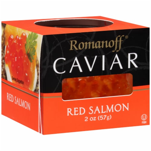 Romanoff Red Salmon Caviar Perspective: left