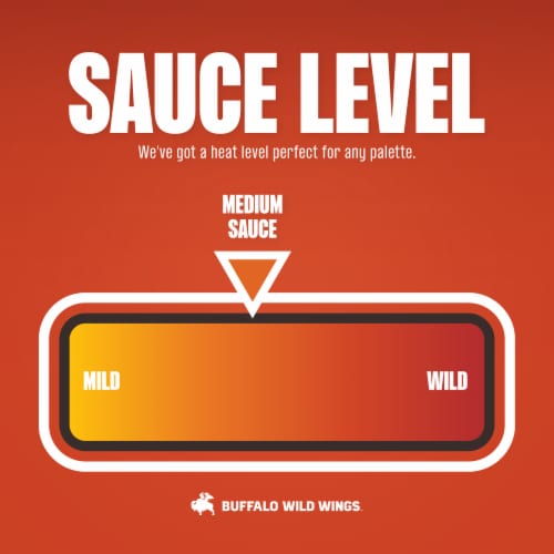 Buffalo Wild Wings Medium Buffalo Sauce Perspective: left