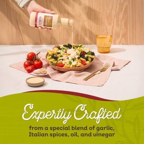Olive Garden Creamy Garlic Dressing Perspective: left