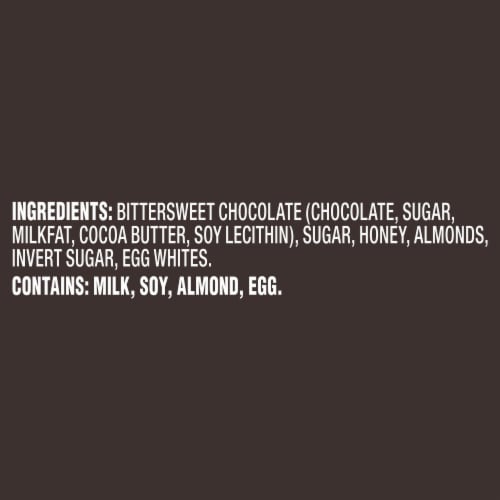 Toblerone Dark Chocolate Bar With Honey And Almond Nougat Perspective: left