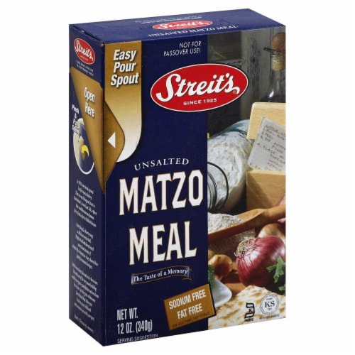 Streit's® Unsalted Sodium & Fat Free Matzo Meal Perspective: left