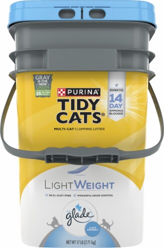 Purina® Tidy Cats® LightWeight Glade® Clear Springs® Scented Multi-Cat Clumping Litter Perspective: left