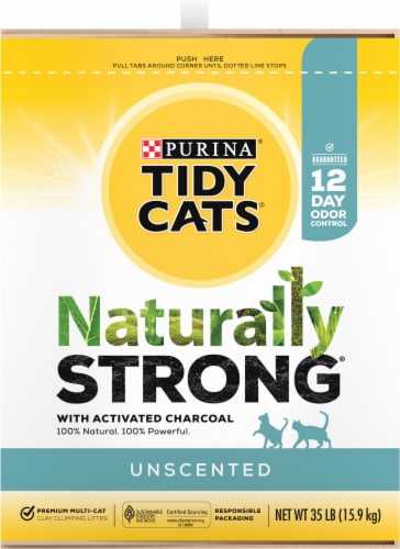 Purina® Tidy Cats® Natually Strong® Multi-Cat Unscented Litter Perspective: left