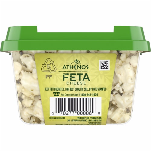 Athenos Garlic & Herb Crumbled Feta Cheese Perspective: left