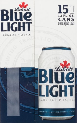 Labatt® Blue® Light Canadian Pilsener Perspective: left