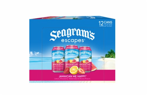 Seagram's Escapes Jamaican Me Happy Flavored Hard Beverage Perspective: left