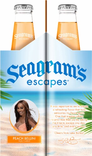 Seagram's Fuzzy Navel Flavored Hard Beverage Perspective: left