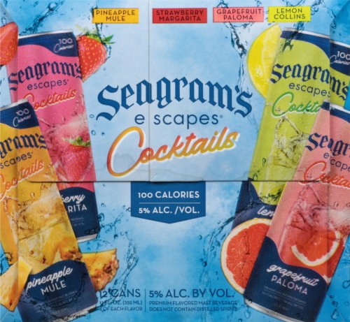 Seagram's Escapes Cocktails Cooler Variety Pack Perspective: left