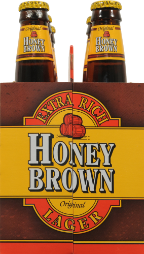 Dundee's Honey Brown Lager Perspective: left