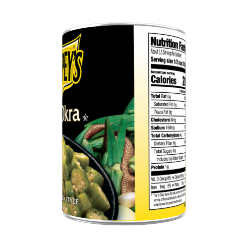Trappey's Cut Okra Perspective: left