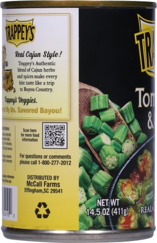 Trappey's Tomatoes and Okra Perspective: left