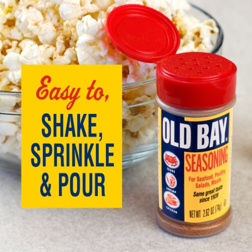 OLD BAY Shaker Bottle Seafood Seasoning Perspective: left