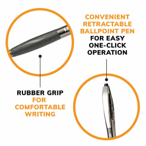 BIC® Atlantis Medium Point Ball Pen - Black Perspective: left