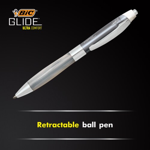 BIC® Glide™ Ultra Comfort Ball Point Pen - Black Perspective: left
