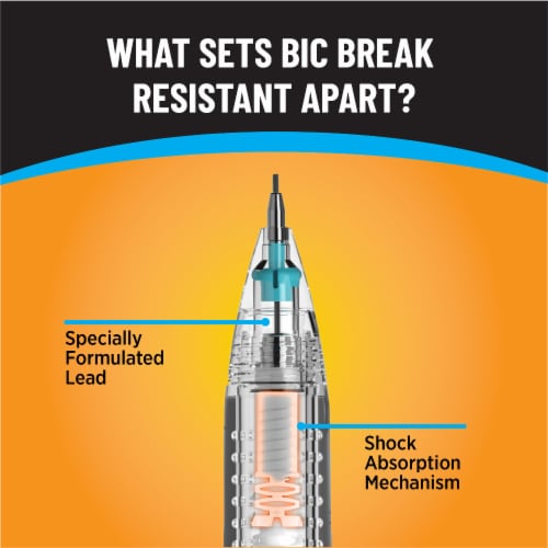 BIC® Break Resistant™ Mechanical Pencils Perspective: left