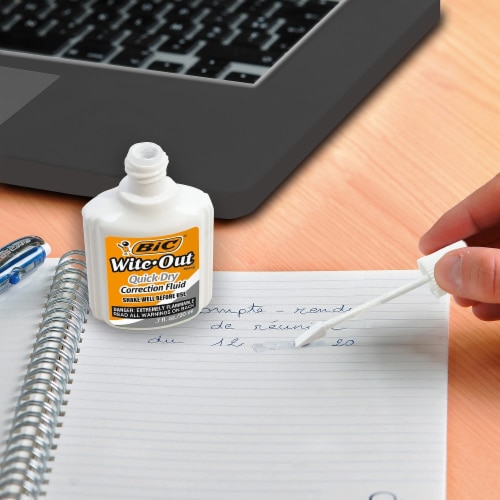 BIC® Wite-Out® Quick-Dry Correction Fluid - White Perspective: left