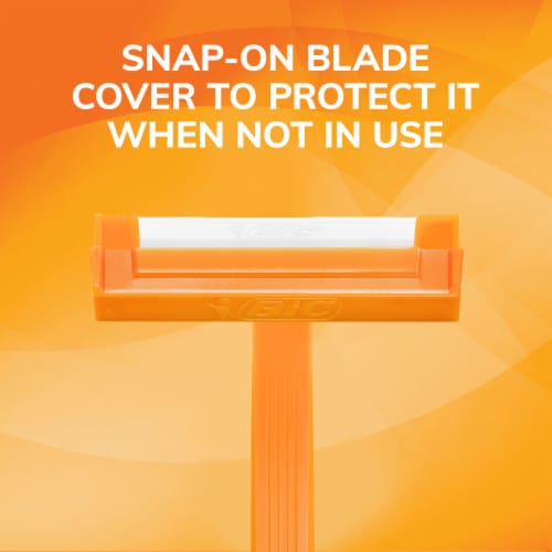 BIC® Sensitive® Single-Blade Disposable Razors Perspective: left