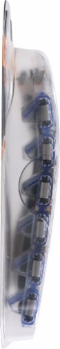 BIC Flex5 Hybrid Men's Disposable Razor + Refills Perspective: left