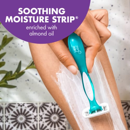 BIC® Soleil Escape™ 4-Blade Women's Razors Perspective: left